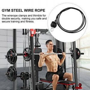 1 Set Pulley Cable Steel Wire Rope Home Gym Fitness Equipment Accessories