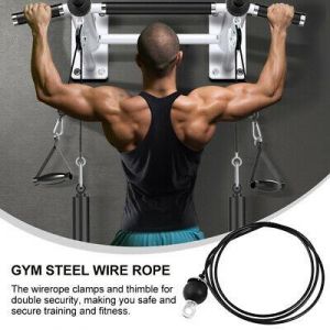 1 Set Pulley Cable Steel Wire Rope Home Gym Fitness Equipment Accessories