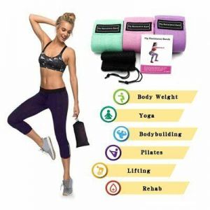 Gym Fitness Resistance Band Yoga Anti Slip Braided Elastic Rubber Exercises Item