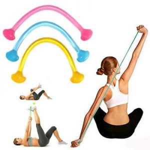Yoga Pilates Elastic Pull Rope Gym Fitness Workout Silicone Resistance Band Sur