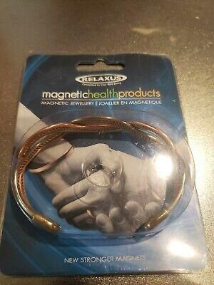 Relaxus Copper Metal Magnet Wrist Therapy Bracelet Magnetic Health Products. NIB