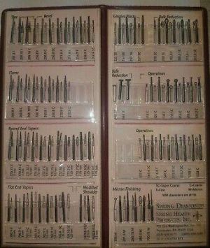 Dental Diamond Burs Spring Health Products Assorted Diamond Wallet 72pcs