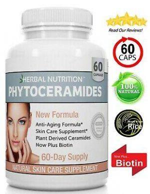 Bargain sales Health\sex Phytoceramides With Biotin | Rice Based | Vitamin A,C,D, & E | One 60 Count