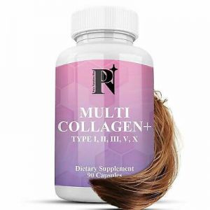 ▶ Premium Collagen Peptides Pills Hydrolyzed Anti-Aging (Types I,II,III,V,X)