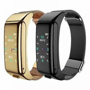 2-in-1 Bluetooth Headset Heart Rate Health Monitoring Smart Phone Watch Bracelet