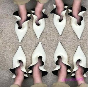 2020 Fashion Womens Comfort Designer Mid Heel Shoes Bud Shape Slingback Pumps Sz