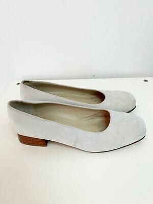 Designer No.6 Store Size 8 Grey Suede Amazing Low Heel Women's Shoes