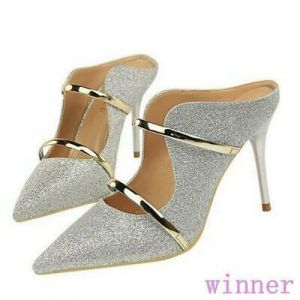 Hot womens pointy toe high stiletto heels pumps shoes bling metal decor party sz