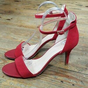BP Nordstrom Shoes Luminate Red Open Toe Dress Sandals Heels Pumps Womens Sz 10