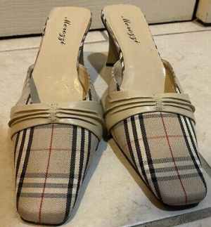 Merozzi Genuine Designer Women Ladies Sandal Heel Shoes Italy Size 8.5 Pls Read