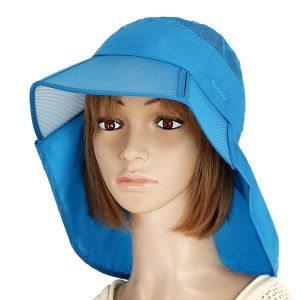 Women Summer Foldable Thin Breathable Wide Brim Beach Hat Outdoor Sport Sunscreen Visor Cap