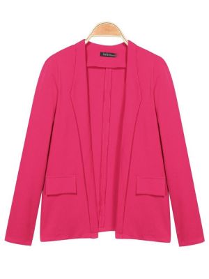 Zanzea OL 4 Colors Fake Pocket Long Sleeve Cotton Blazers