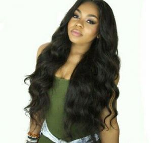 Women Black Deep Long Curly Full Frontal Lace Wig Indian Wigs Pre Plucked