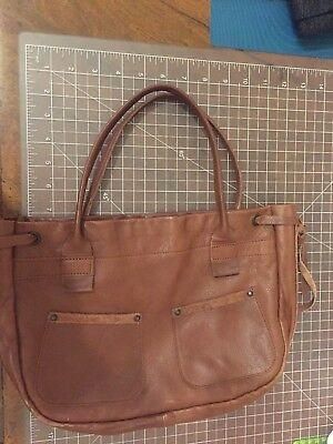 Jack Gomme leather bag purse euc, distressed by design.
