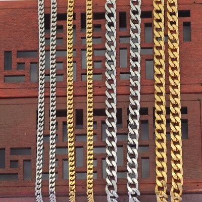 Bargain sales Women Men Stainless Steel Cuban Curb Link Hip Hop Chain Choker Necklace Jewelry