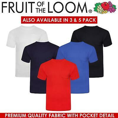 Bargain sales Men fashion Fruit Of The Loom Mens T Shirts Heavy Cotton Plain Short Sleeve Casual Crew Tee