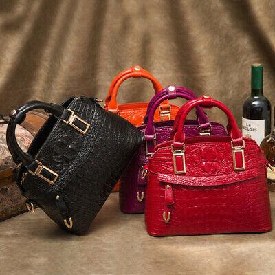 Bargain sales 100% Genuine Leather Women's Elegant Crocodile Handbag Party Bag Satchel Tote