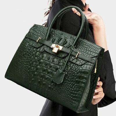 Bargain sales 100% Genuine Leather Women's Elegant Crocodile Handbags Satchel Tote Designer