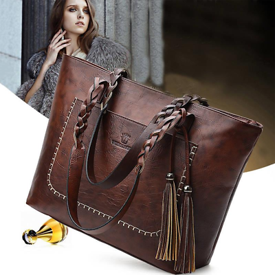 Bargain sales Fashion Women Faux Leather Handbags Tote Shoulder Bag Messenger Crossbody Purse