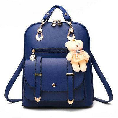Bargain sales Women Leather Backpack Handbags Shoulder Travel School Bags Rucksack Satchel