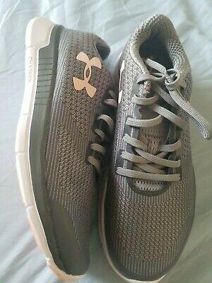 Bargain sales Under Armour Running Shoes Womens Size 8 Grey And Pink EUC