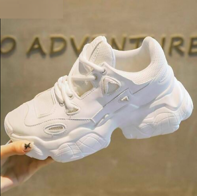 Bargain sales Women Breathable Mesh Chunky Sneakers Comfortable Platform Shoes Casual Trainers
