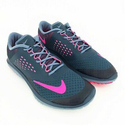 Bargain sales Nike FS Lite Run 2 Running Shoes Women's Size 9 Grey / Pink Sneakers