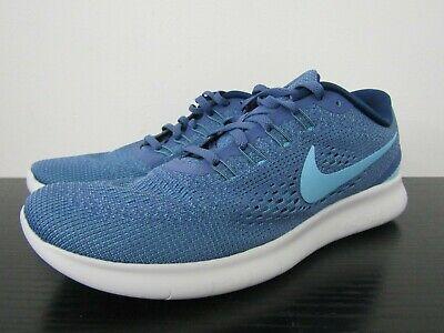 Bargain sales Nike Free RN Women's Blue Running Shoes Size 9 831509-406