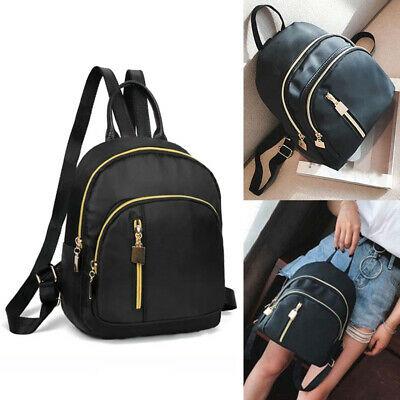 Bargain sales Women's Small Backpack Travel Nylon Handbag Shoulder School Trendy Bag Black