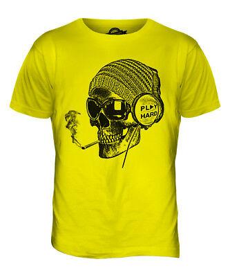 Bargain sales PLAY HARD SKULL PRINTED MENS FASHION T-SHIRT TOP SLOGAN HIPSTER SWAG TRENDY