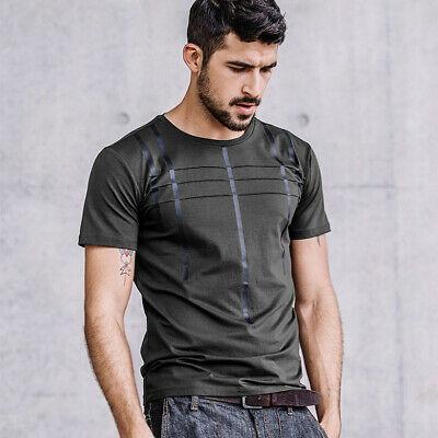 Bargain sales KUEGOU Men's Fashion T-Shirt Cotton Crewneck Short Sleeve Summer Fit Tops Tees