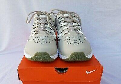 Bargain sales New Men's Nike Lunar Finger Trap Training Shoes Grey with Ivory & White