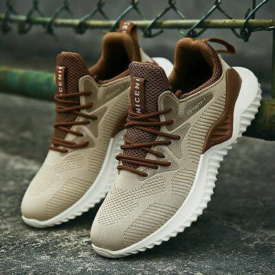 Bargain sales Men's Casual Walking Trainers Sneakers Breathable Fitness Mesh Shoes Sports USA