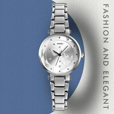 Bargain sales SKMEI Slim Women's Ladies Elegant Rhinestone Quartz Analog Bracelet Wrist Watch
