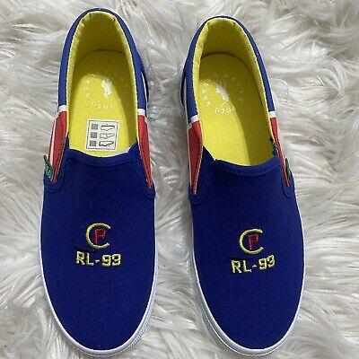 Bargain sales Polo Ralph Lauren Slip On Shoes, Little Boy's Size 2.5, Navy
