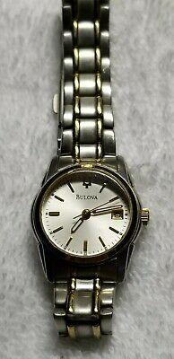 Bargain sales Bulova Classic Women's Gold Two-Tone Silver Dial Classic Watch 98M105