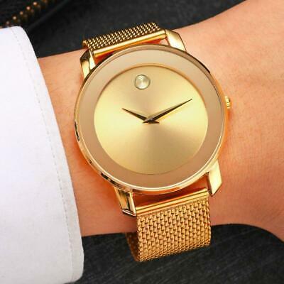 Bargain sales Movado Bold Shape MissFOX Watch Yellow Gold Steel Mesh Bracelet Women's Watch