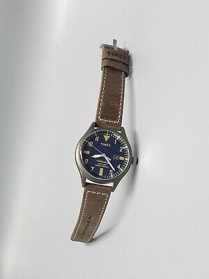 Bargain sales NEW TIMEX WATERBURY Quartz Dial Blue Men's Watch Runs Great 40mm