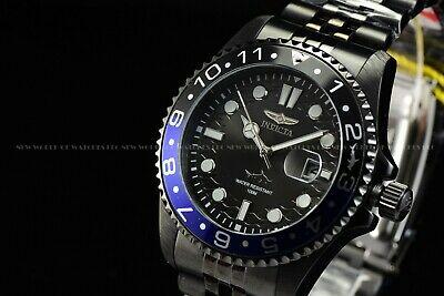Bargain sales Invicta Men's 43mm Pro Diver Triple Black Pepsi Bezel Polished Bracelet Watch