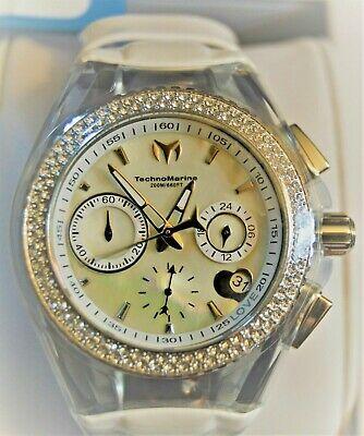 Bargain sales ** TECHNOMARINE Cruise Valentine Women's Crystal Watch White/Silver TM-117044 **