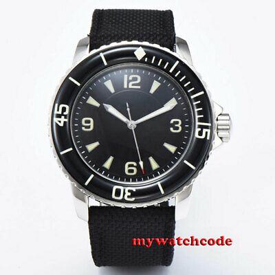 Bargain sales 45mm CORGEUT black sterile dial super luminous steel case Automatic mens watch