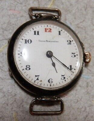 Bargain sales Vintage Union Horlogere Women's Wind Watch with a .800 Silver Case