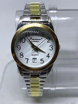 Bargain sales Precision By Gruen Women’s Two Tone Analog Gp431 Watch #47