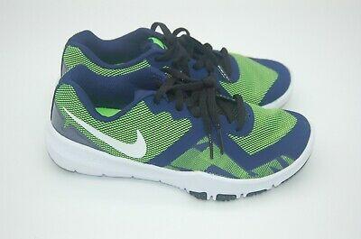 Bargain sales New Nike Flex Control Sneakers Athletic Shoes Blue Green Boy's Youth Size 3.5 M
