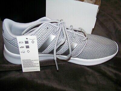 Bargain sales New Adidas QT RACER Athletic Shoes Women's 9 EE5012 ~ Gray ~ Memory Foam Footbed