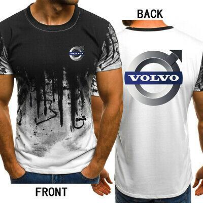 Bargain sales Hot! New Fashion Volvo Print Men Short Sleeve T-Shirt Casual Tops Tee