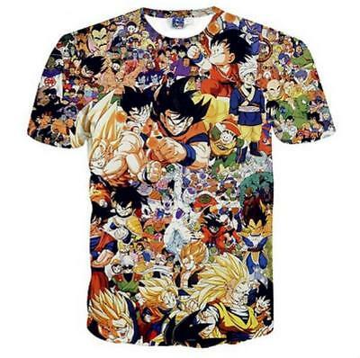Bargain sales New Fashion Womens/Mens Dragonball Z GoKu 3D Print Casual T-Shirt  WT084