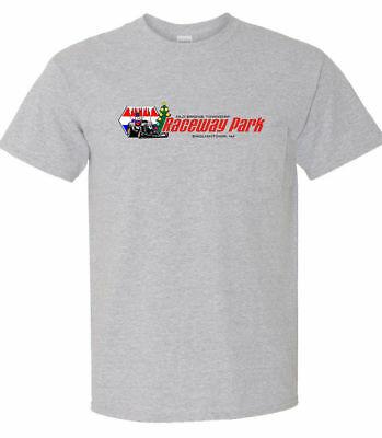 Bargain sales Men Fashion T Shirt RACEWAY PARK DRAGSTER LOGO HEATHER ENGLISH TOWN