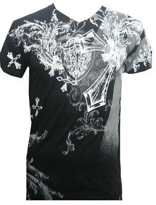 Bargain sales Konflic NWT Men's Tilted Cross Fashion MMA Muscle V-Neck T-shirt
