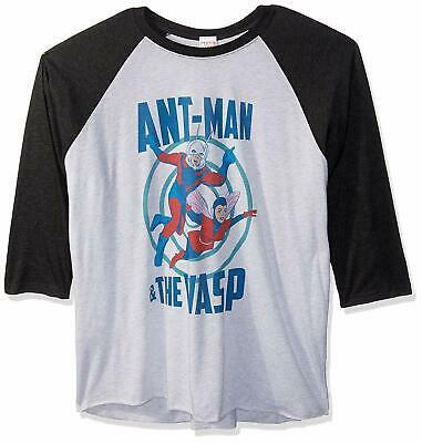 Bargain sales Marvel Men's Official Wasp Fashion Raglan, Wtht/Black White, Medium